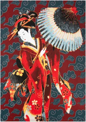 Image de Excelsa torchon kimono coton 50x70 cm multicolore
