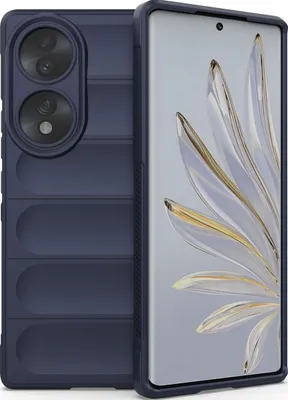 Produktbild von Mobigear Bumpy  HONOR 70 Hülle Flexibles TPU Backcover - Dunkelblau