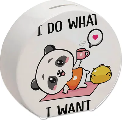Produktbild von I Do What I Want Panda Spardose