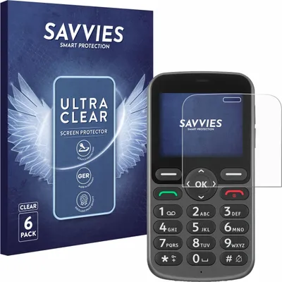 Produktbild von 6x Für Doro 5860 Schutzfolie Savvies Displayschutz Display Schutz Folie Klar Transparent