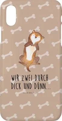 Produktbild von Mr. & Mrs. Panda Iphone 10 Handyhülle Hund Streicheln - Hundeglück - Geschenk, Hunde, Sprüche, Handy, Süß, Bauch, Hundemama, Cover, X, Hülle