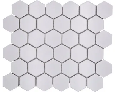 Produktbild von Keramikmosaik HX 085 weiß 32,5x28,1 cm