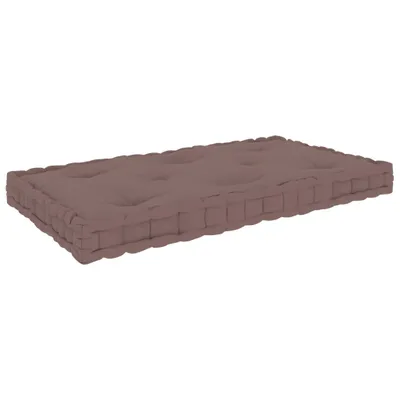 Image de vidaXL Coussin de sol pour palette Taupe 73x40x7 cm Coton