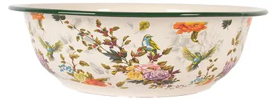 Image de Clayre & Eef Décoration Coupe Ø 30x9 cm Beige Métal Fleurs