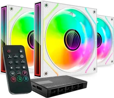 Produktbild von Mars Gaming MF3DPROKITW, Ventilator, 12 cm, Weiß