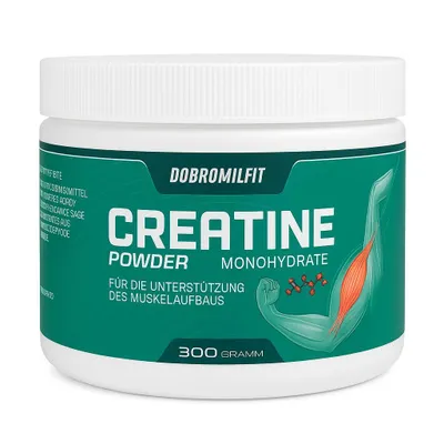 Produktbild von Creatine Monohydrat DobromilFit – Reines Kraftsupplement in Pulverform