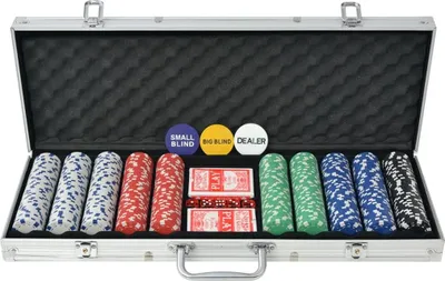 Produktbild von Möbel Poker Set mit 500 Chips Aluminium - Sonstige Spieltische &39256