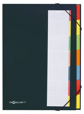 Produktbild von Pagna Deskorganizer Premium 7 Fächer, Präsentationsmappe, Schwarz, A4, 238 mm, 327 mm