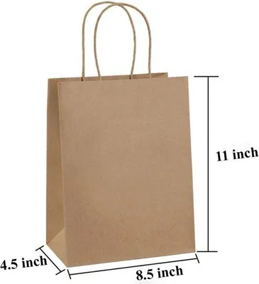 Produktbild von Famanu Papiertüten Set 25 Stück - Braun