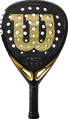 A padel racket is shown against a white background.