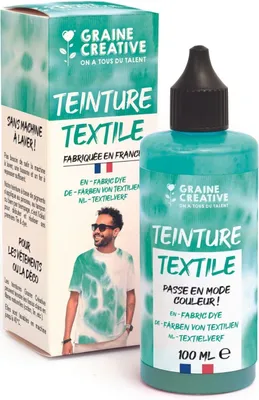 Image de Teinture textile 100 ml Effet Tie and Die - bleu turquoise