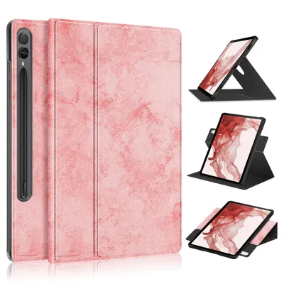 Produktbild von Für Samsung Galaxy Tab S10 FE / S9 u. FE 360 Grad Kunstleder Hülle Tablet Tasche