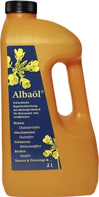 Produktbild von Albaöl Schwedische Rapsöl-Zubereitung mit Buttergeschmack - 6 x 2 l
