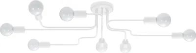 Produktbild von Kronleuchter VECTOR 8 weiß 8xE27 15W Stahl 15.5x56x103cm Sollux Lighting