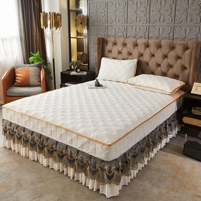 Productafbeelding van Fitted Sheet 200 x 220 cm van Katoen en Polyester met Kant