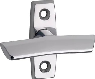 Zdjęcie produktu dla GRUNDMANN Triebolive FAVORIT 1026 - VK 7 x 35 mm, rozeta 25 x 65 mm, polerowane aluminium, 1 sztuka | Akcesoria okucia okienne
