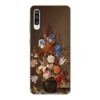 Produktbild von MuchoWow® Handyhülle Schutzhülle Hülle für Samsung Galaxy A70 Stilleben mit Blumen - Kunst - Alte Meister Silikon Softcase Handy Hülle - Schutzhaube