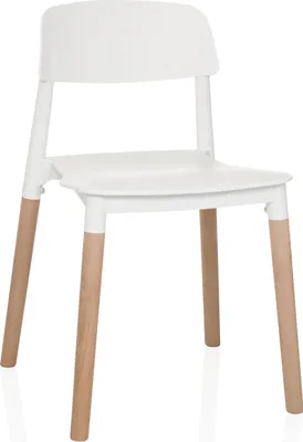 Produktbild von hjh LIVING Vierfußstuhl ohne Armlehnen SCANDI E Kunststoff Stuhl bis 100 kg belastbar