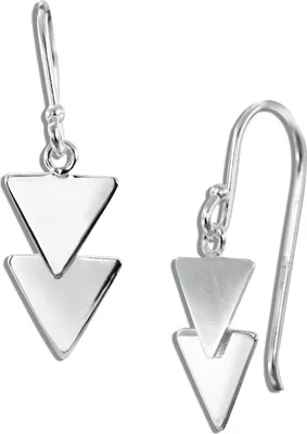 Produktbild von SilberDream Ohrringe Dreiecke Damen 925 Silber Ohrhänger Markenschmuck SDO8809J