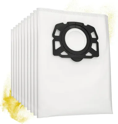 Produktbild von 10 Stück Staubsaugerbeutel für Kärcher WD4,WD5,WD6,WD5P,WD6P, MV 4, MV 5, MV 6,für Kärcher 2.863-006.0,Vliesfilterbeutelbeutel Filtertüten für Nass & Trockensauger, Weiß