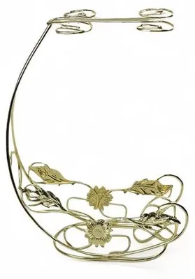Produktbild von Roter Weinglas- und Flaschenhalter, metallene Weinglashalter, elegante Weinglastafel, Hausdekoration