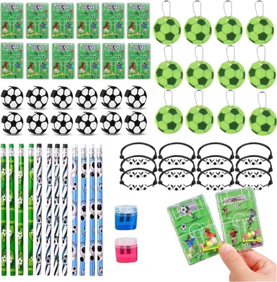 Productafbeelding van Voetbalcadeautjes jongens - Set van 62 - Voetbaldecoratie - Verjaardag kinderen