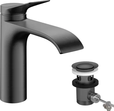 Immagine prodotto di hansgrohe Vivenis Mitigeur monocommandé pour lavabo 110 avec vidage à tirette, saillie 146mm, CoolStart, 75023340, 75023340