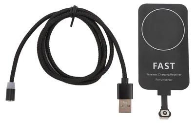 Zdjęcie produktu dla 10 W cienki odbiornik ładowania bezprzewodowego typu C z podwójnym zastosowaniem i magnesem przyczepnym do telefonu Galaxy A51 A40 A20E Back Patch