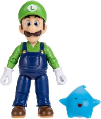 Imagen del producto de Figura Luigi The Super Mario Galaxy Movie Nintendo Articulada 13 cms