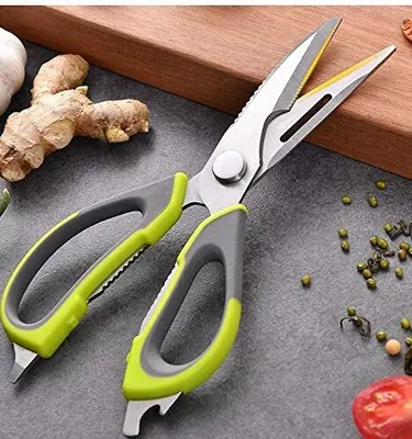 Produktbild von U. Uberlux Multifunktionsschere, Küchenschere, rostfrei, Geflügelschere, 7 in 1 Schere