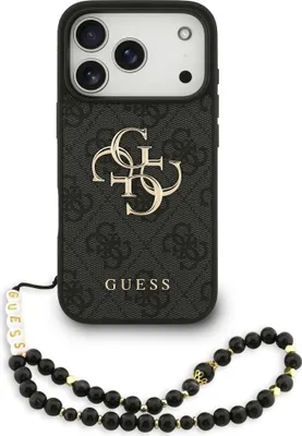 Zdjęcie produktu dla Etui Guess 4G Strap 4G Classic Logo Na Iphone 17 Pro Max - Czarne