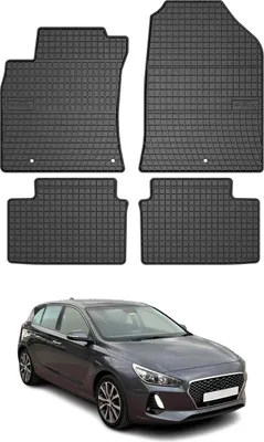 Produktbild von OMAC Gummi Fußmatten für Hyundai i30 2016-2025 Automatten Gummi Schwarz 4tlg