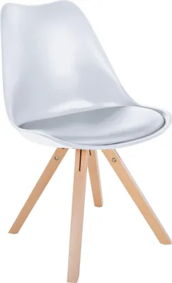 Produktbild von Kunststoffmattenstuhl - Kunststoffstuhl - Hervorragender Sitzkomfort, Holzgestell