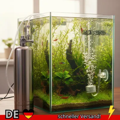 Produktbild von Aquarium CO2 Generator System Kit Edelstahl Zylinder Kohlendioxid Reaktor