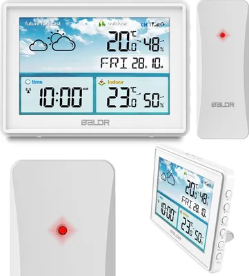 Immagine prodotto di Stazione meteorologica con display BD-909 bianco
