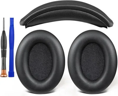 Ersatz-Ohrpolster und Kopfband für Sony WH-1000XM3 Over-Ear Kopfhörer, Bequeme Ohrpolster und Kopfbandkissen für optimale
