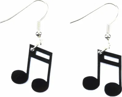Produktbild von Noten Klavier Musikerin Ohrringe Miniblings Hänger Musik Sechzehntel Note 16tel