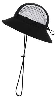 Obrázok produktu pre Klobúk Fischer s bradou, UV ochrana, rýchlo schnúci, uni, univerzálna veľkosť, čierna farba