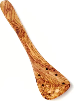 Produktbild von Pfannenwender aus Olivenholz mit Löchern 35 cm