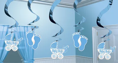 Image de Baby Shower Party Set garçon, choix:1 x guirlande en spirale (5)