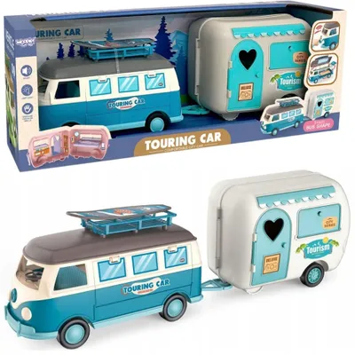 Produktbild von WOOPIE Camper XL für Puppen – Camping-Set mit Wohnwagen