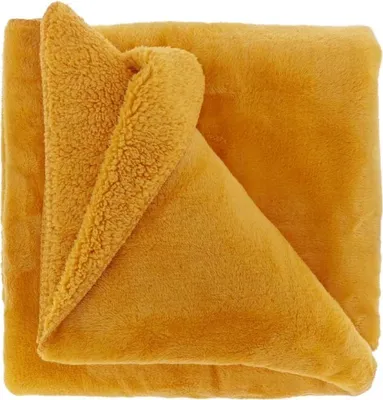 Produktbild von Unique Living – Plaid Torvah – 150 x 200 cm – Honig