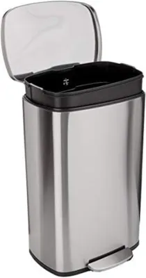 Produktbild von Famanu Abfallbehälter mit Deckel - 50 Liter, Edelstahl