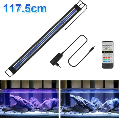 Produktbild von Aopunly 117.5cm LED Aquarium Lampe Tank Leuchte RGB Dimmbar Beleuchtung mit Fernbedienung
