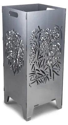 Produktbild von Steckbare Feuertonne Löwe aus Stahl mit Edelstahlfüßen - Neugedachte Feuersäule inkl. Auflage-Adaptern für Feuerplatten