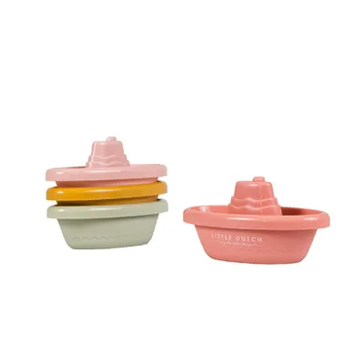 Produktbild von Little Dutch 4 Badeboote-Set rosa