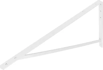 Image de Support d'étagère en métal blanc 400 x 600 mm - Par pièce