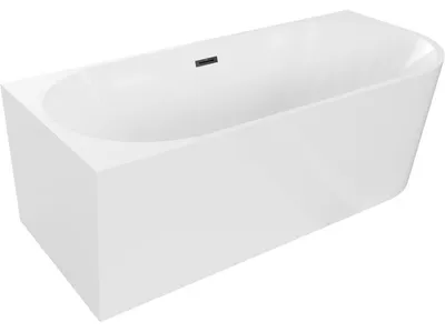 Obrázek produktu pro Mexen Mia volně stojící rohová vana levá 150 x 75 cm, bílá, černý přepad - 52691507500L-70