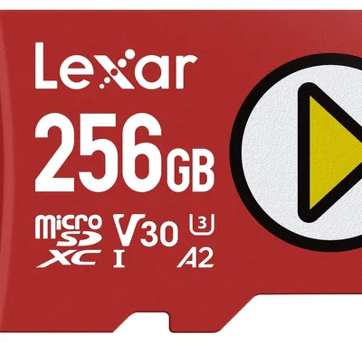 Produktbild von Lexar LMSPLAY256G-BNSNG, 256 GB, MicroSDXC, Klasse 10, UHS-I, 205 MB/s, 140 MB/s