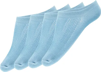 Produktbild von Giulia 4 Paar rutschfeste Sneaker Socken für Damen Sneaker-söckchen Ballerina Zehlinge Füßlinge Footies Baby Blue 36-38